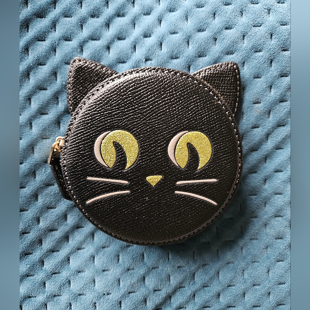 Coach Black Cat Coin Case